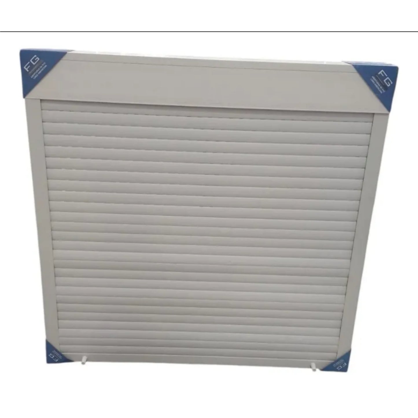 ventana de pvc con cajon y cortina de 120x90 con vidrio dvh