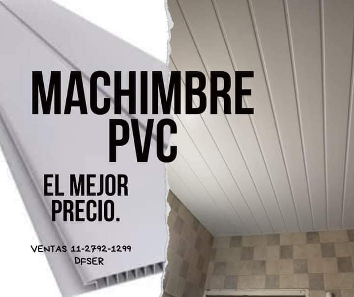 Pack machimbre de pvc completo 2x2 metros