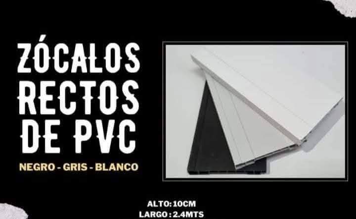 Zócalos de pvc línea recta 100 mm