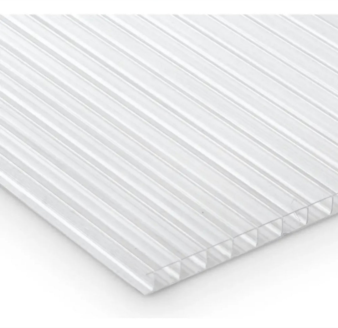 Placa policarbonato alveolar 4 mm transparente
