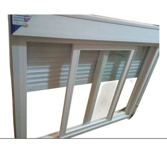 ventana de pvc con cajón y cortina de 120x90 cm