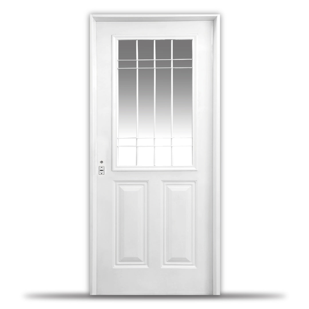 Puerta doble chapa inyectada con postigo
