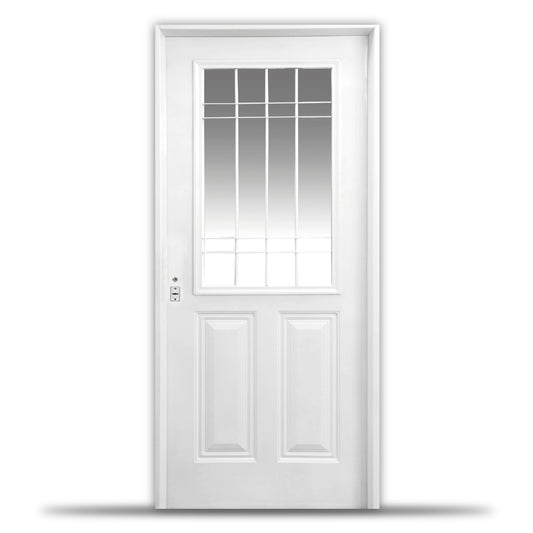Puerta doble chapa inyectada con postigo