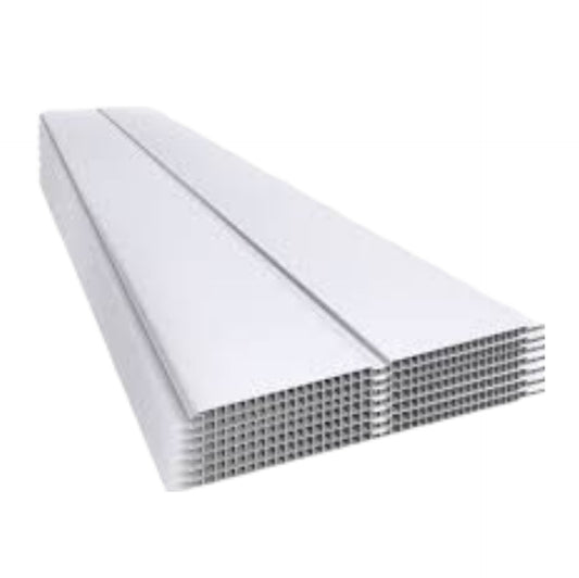 Pack machimbre de pvc blanco 18 metros cuadrados 6 metros de largo