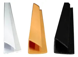 perfil J para cielo raso de pvc color de 3 mts