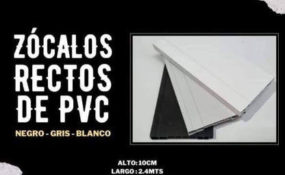 Zócalos de pvc línea recta 100 mm
