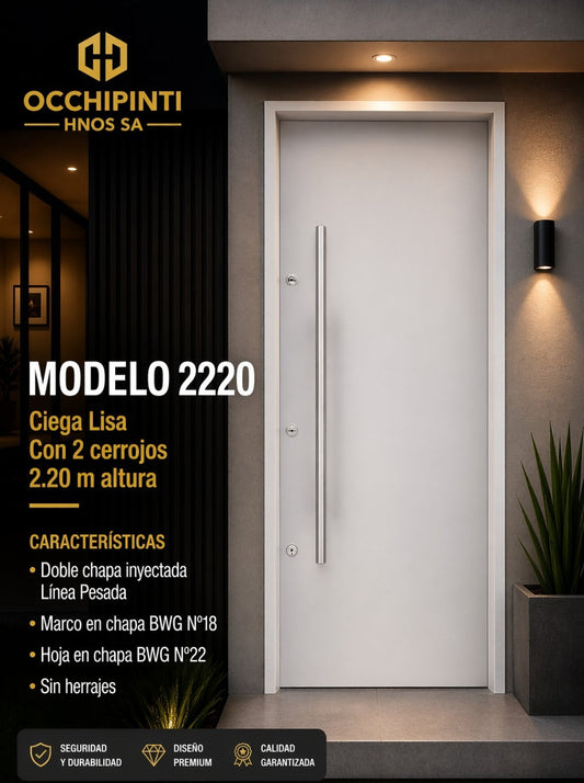 Puerta de seguridad 90x220 cm